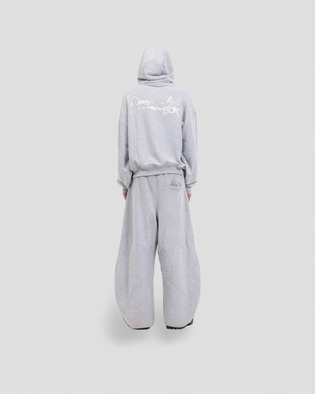 DEMENTE GREY ON LIGHT GREY ZIPUP JACKET