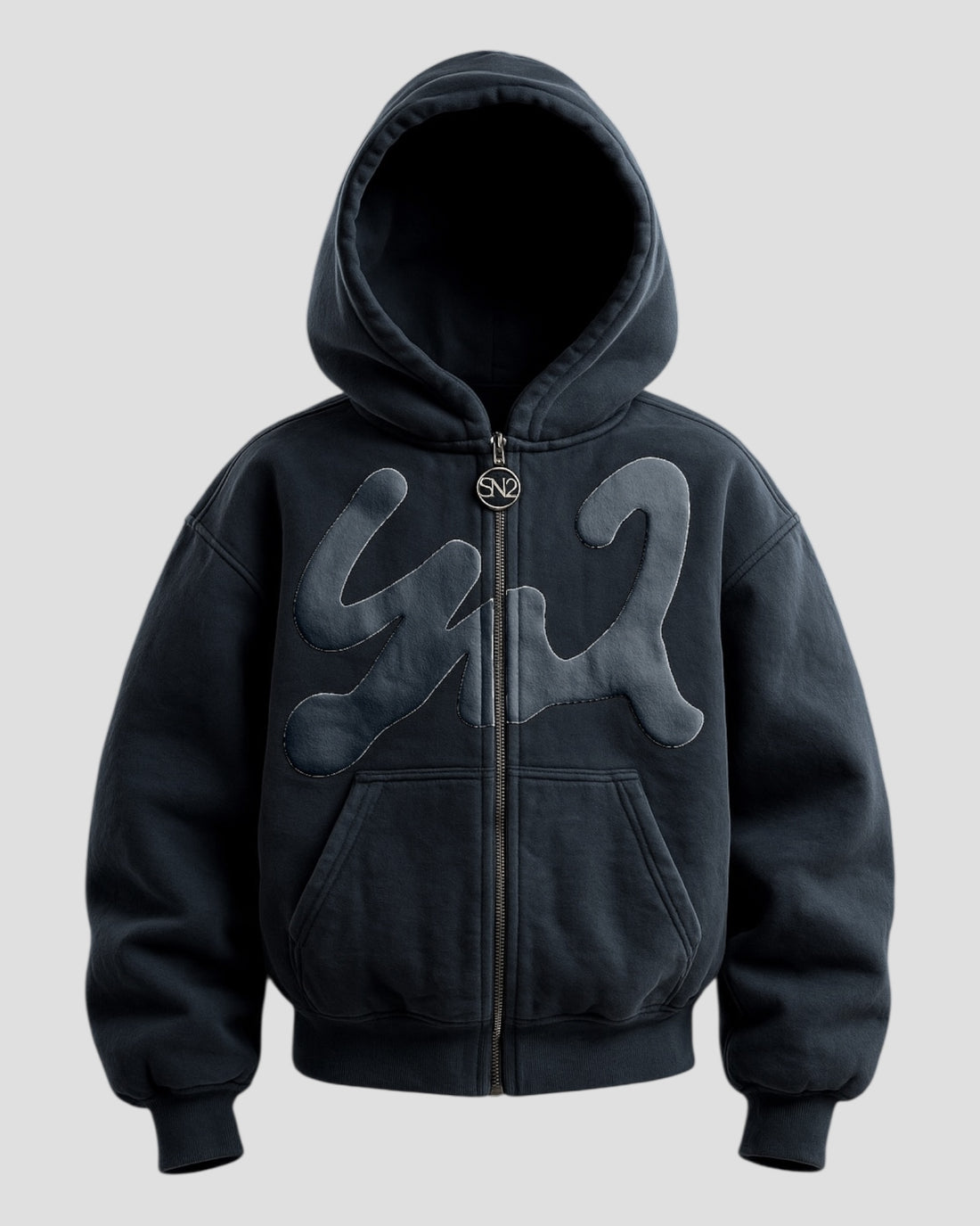 DEMENTE GREY ON GREY ZIPUP JACKET