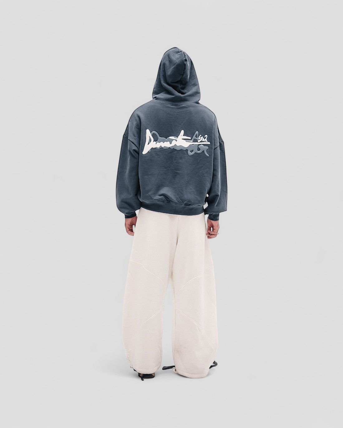 DEMENTE WHITE ON GREY ZIPUP JACKET