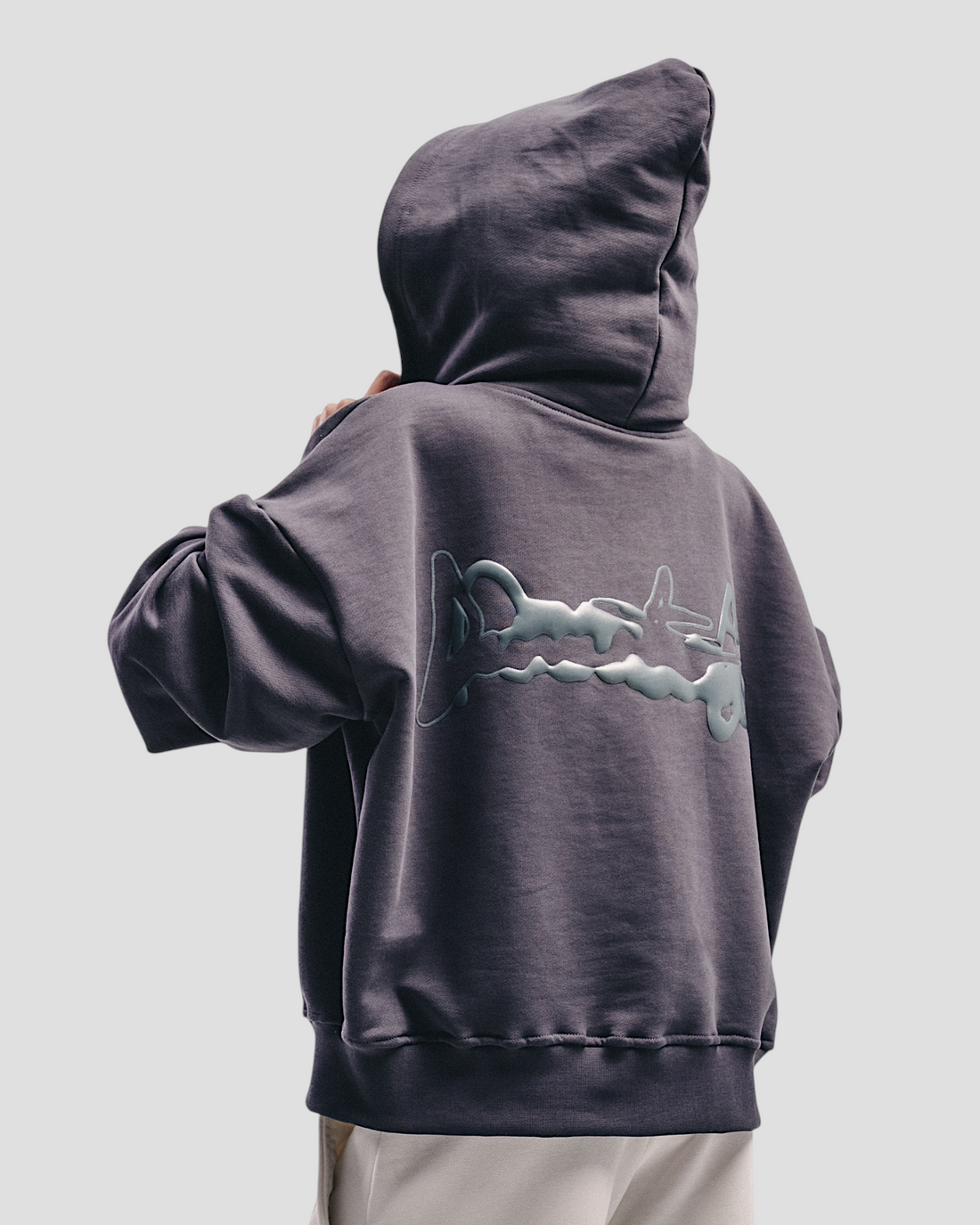 DEMENTE GREY ON GREY ZIPUP JACKET
