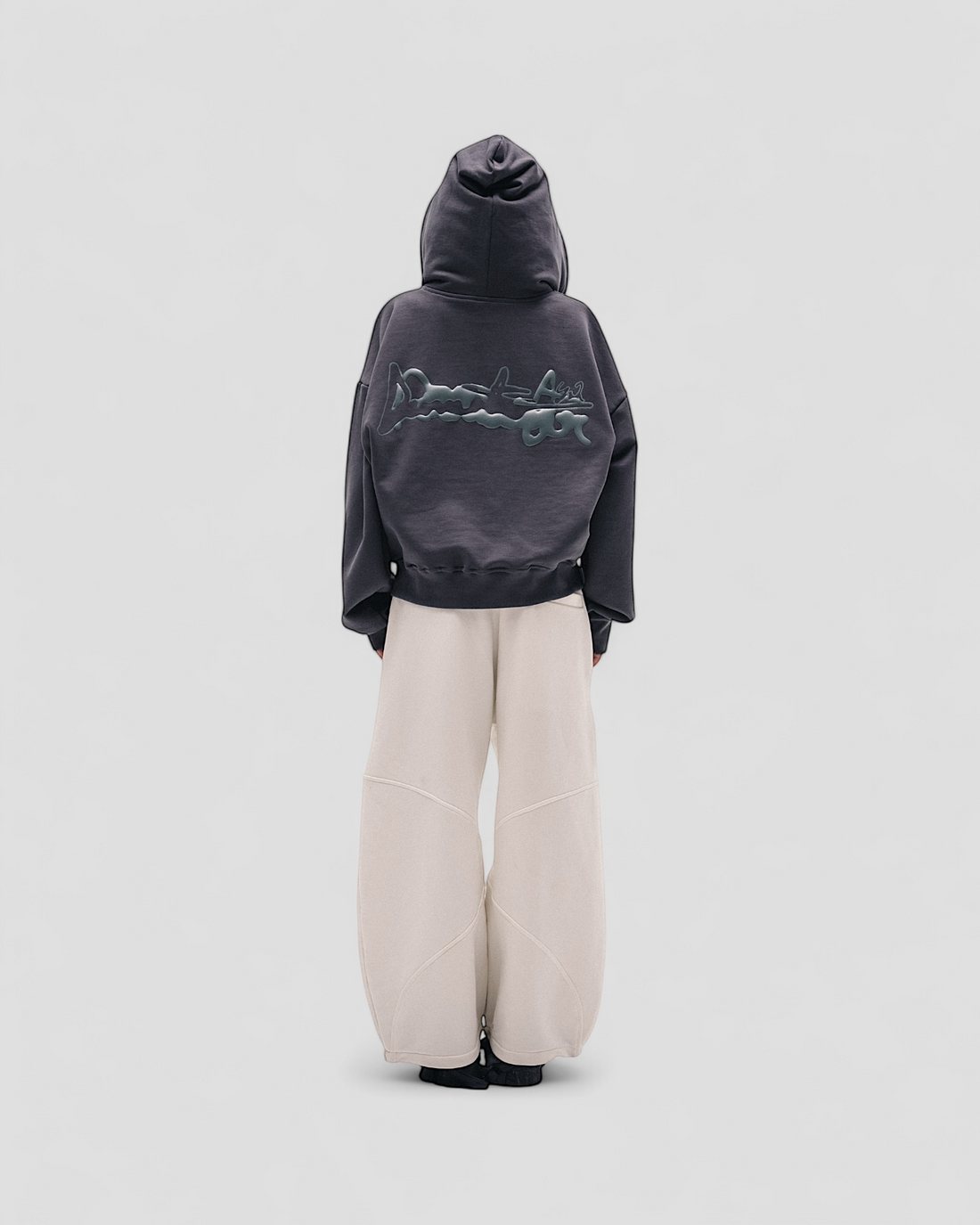 DEMENTE GREY ON GREY ZIPUP JACKET