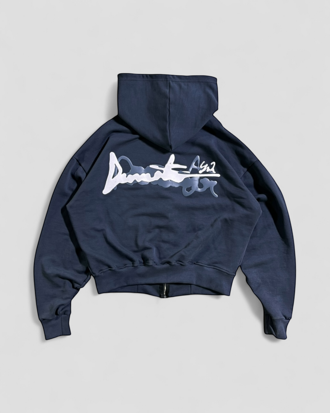 DEMENTE WHITE ON GREY ZIPUP JACKET