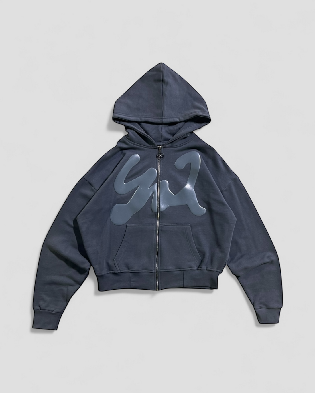 DEMENTE GREY ON GREY ZIPUP JACKET