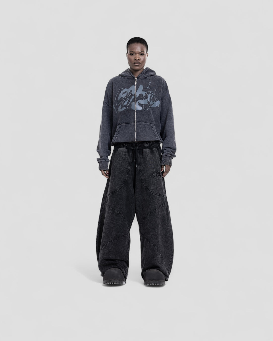 DEMENTE WASHED GREY ZIPUP JACKET (10156815483155)