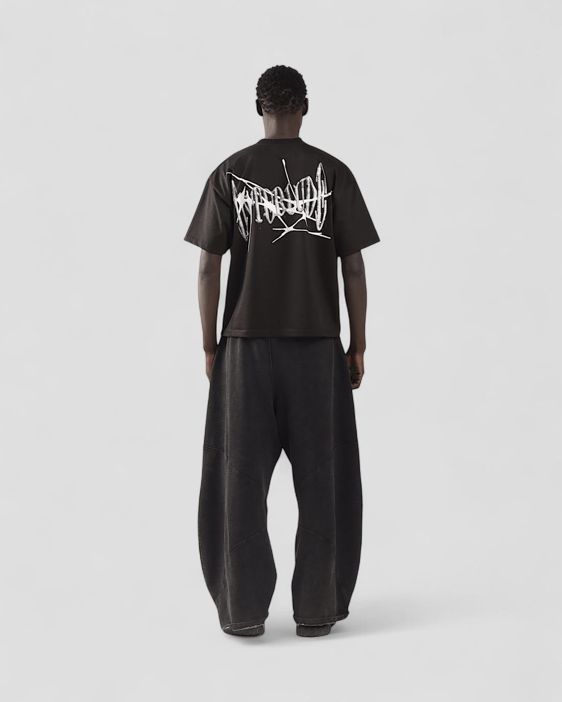 INTERLUDE BLACK BOXY TEE (10019782033683)