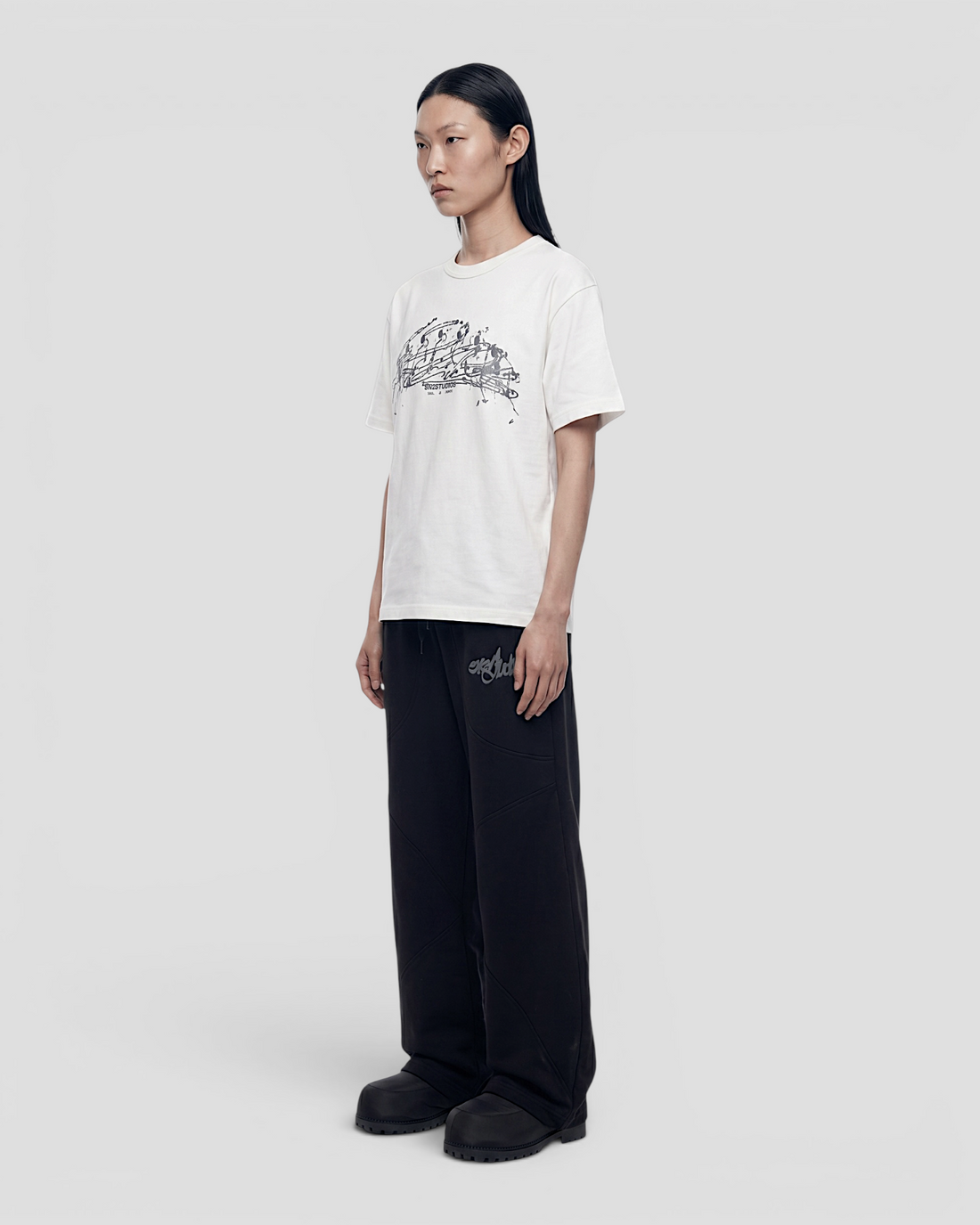 VISCOSO WHITE OVERSIZED TEE