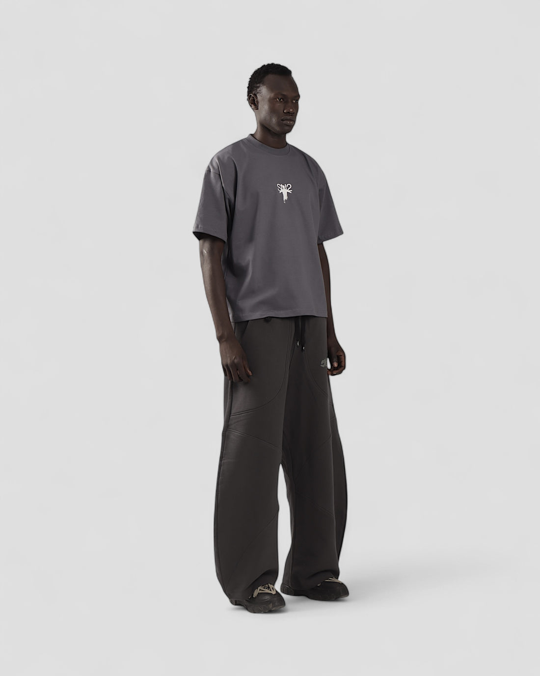 INTERLUDE GREY BOXY TEE