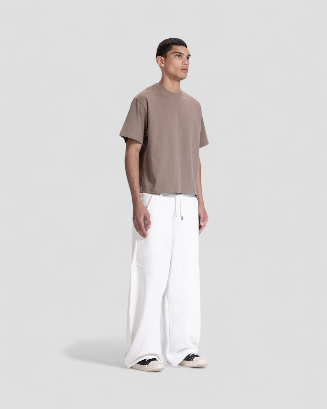 The Perfect Blank Brown Boxy Tshirt V1