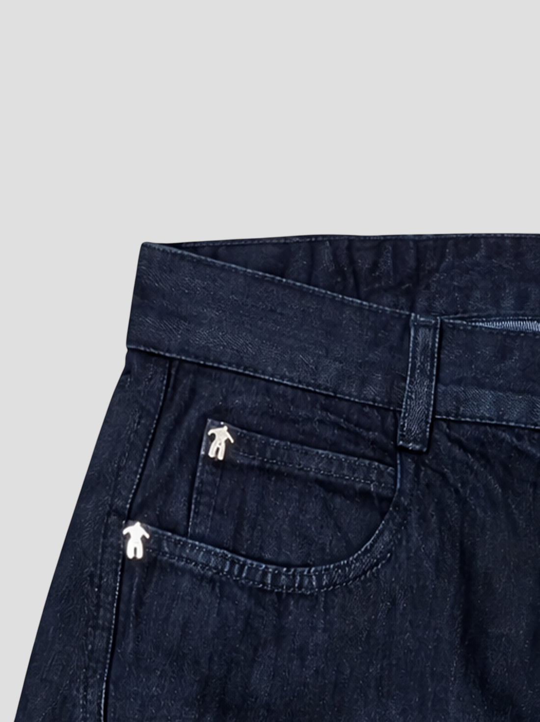 DEMENTE RAW DENIM BARREL CURVED OVERSIZED JEANS