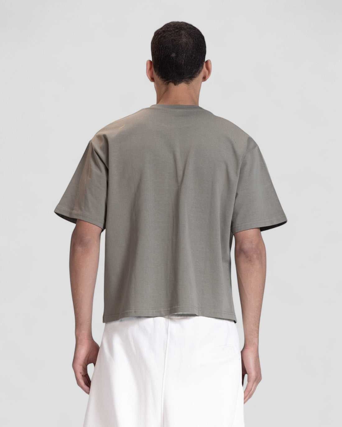The Perfect Blank Olive Boxy Tshirt V1