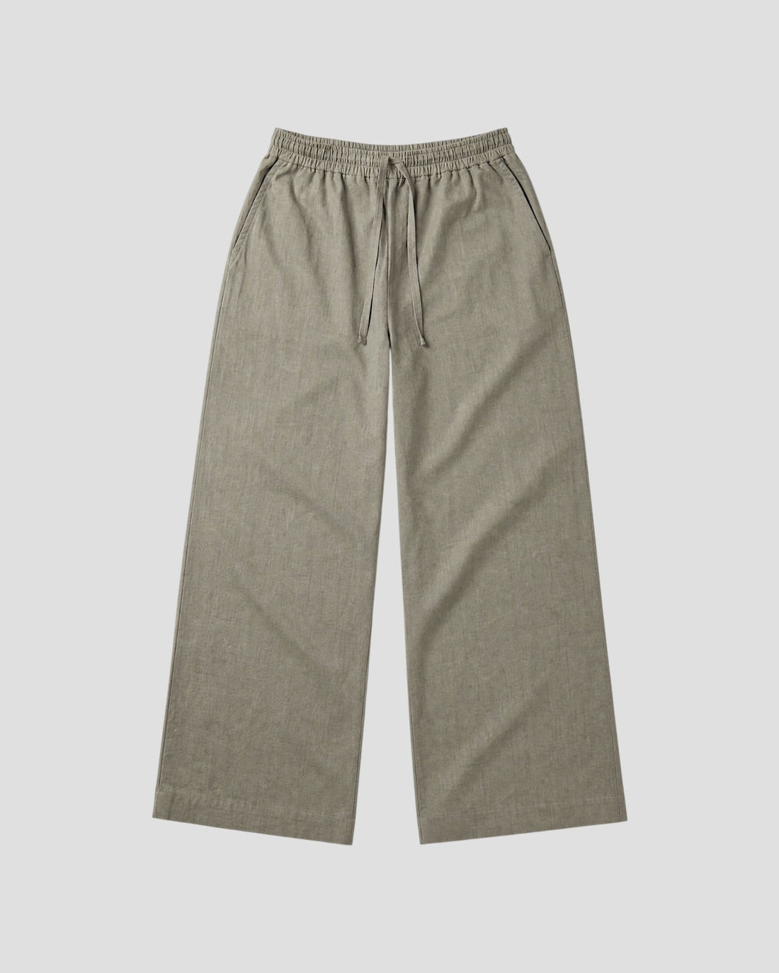 Costa Olive Blank Linen Pants