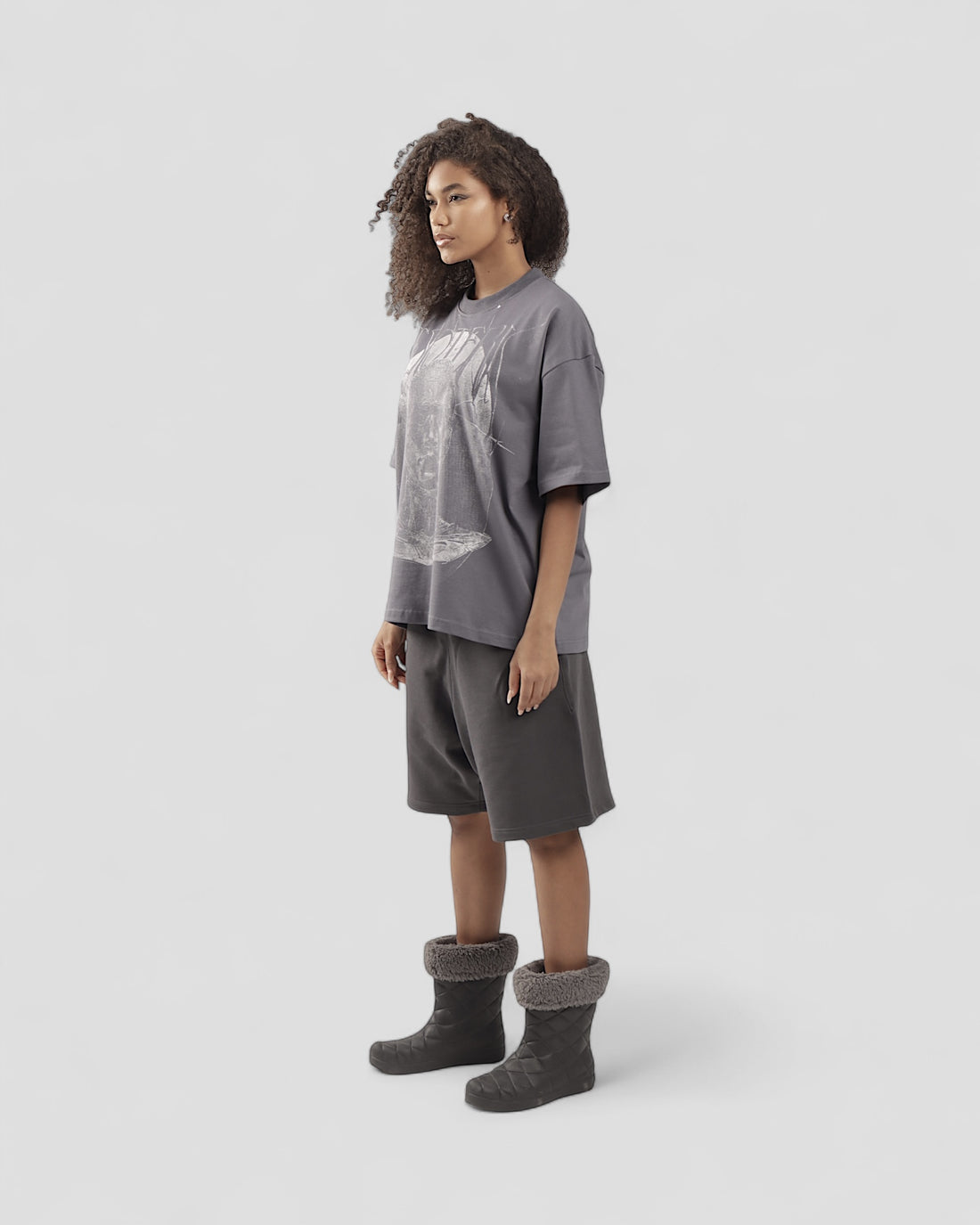ESOTERIC GREY BOXY TEE