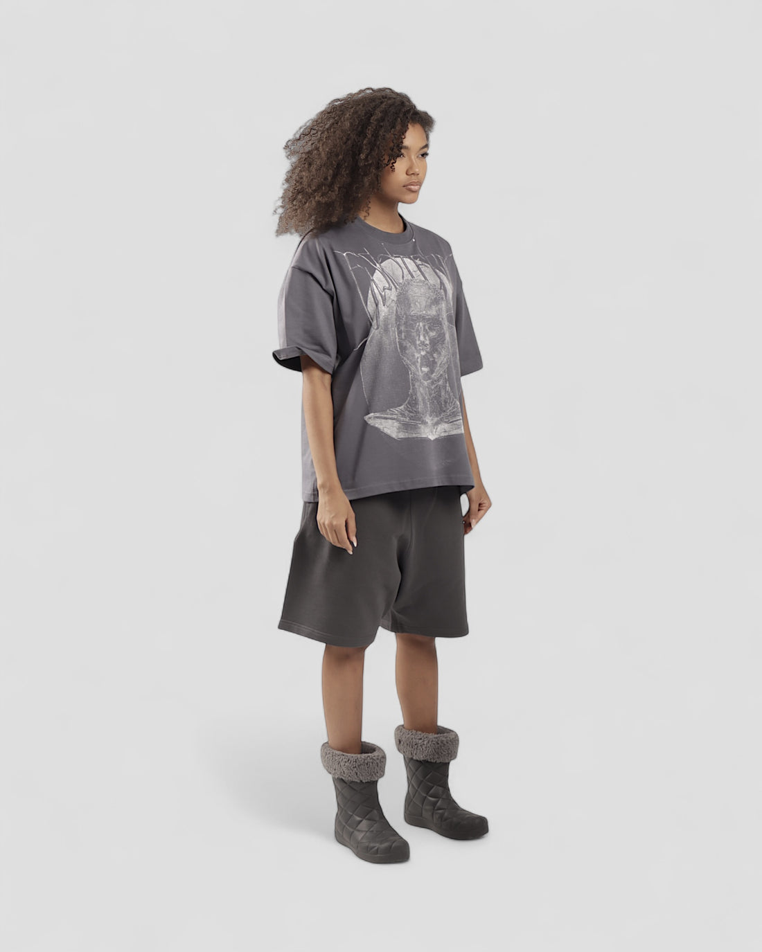ESOTERIC GREY BOXY TEE
