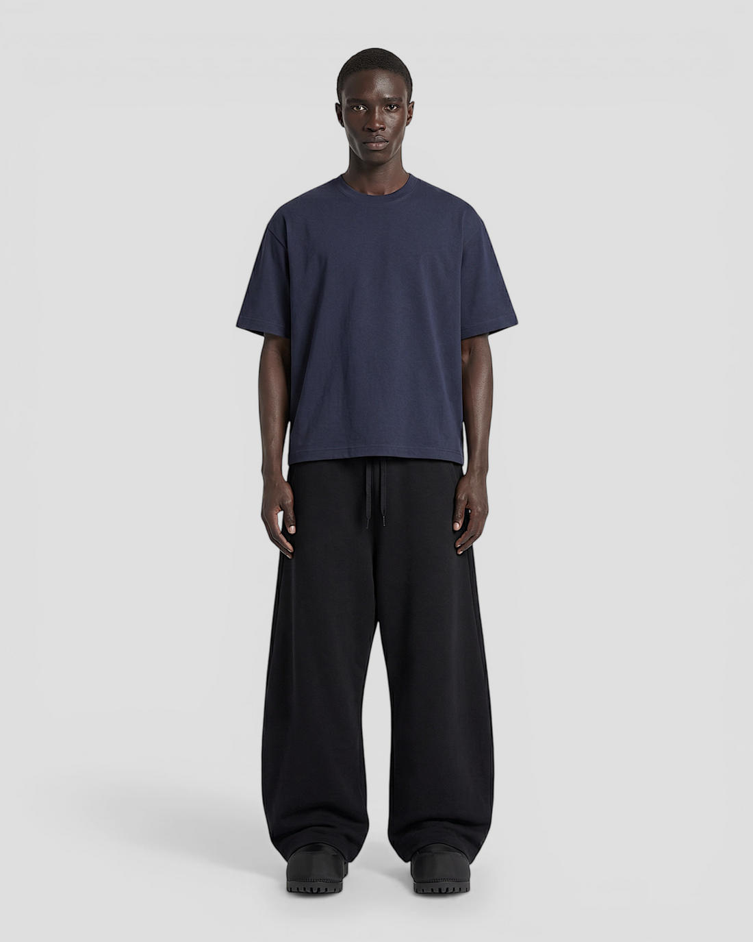 Norte Oversized Blank Navy Tee V2