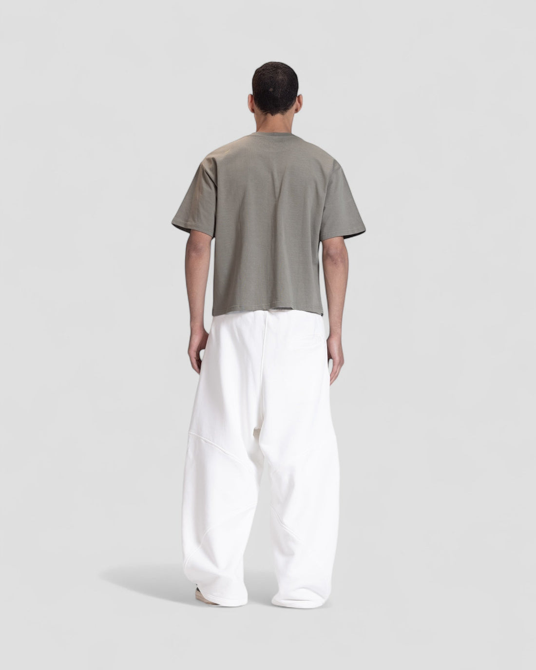 The Perfect Blank Olive Boxy Tshirt V1
