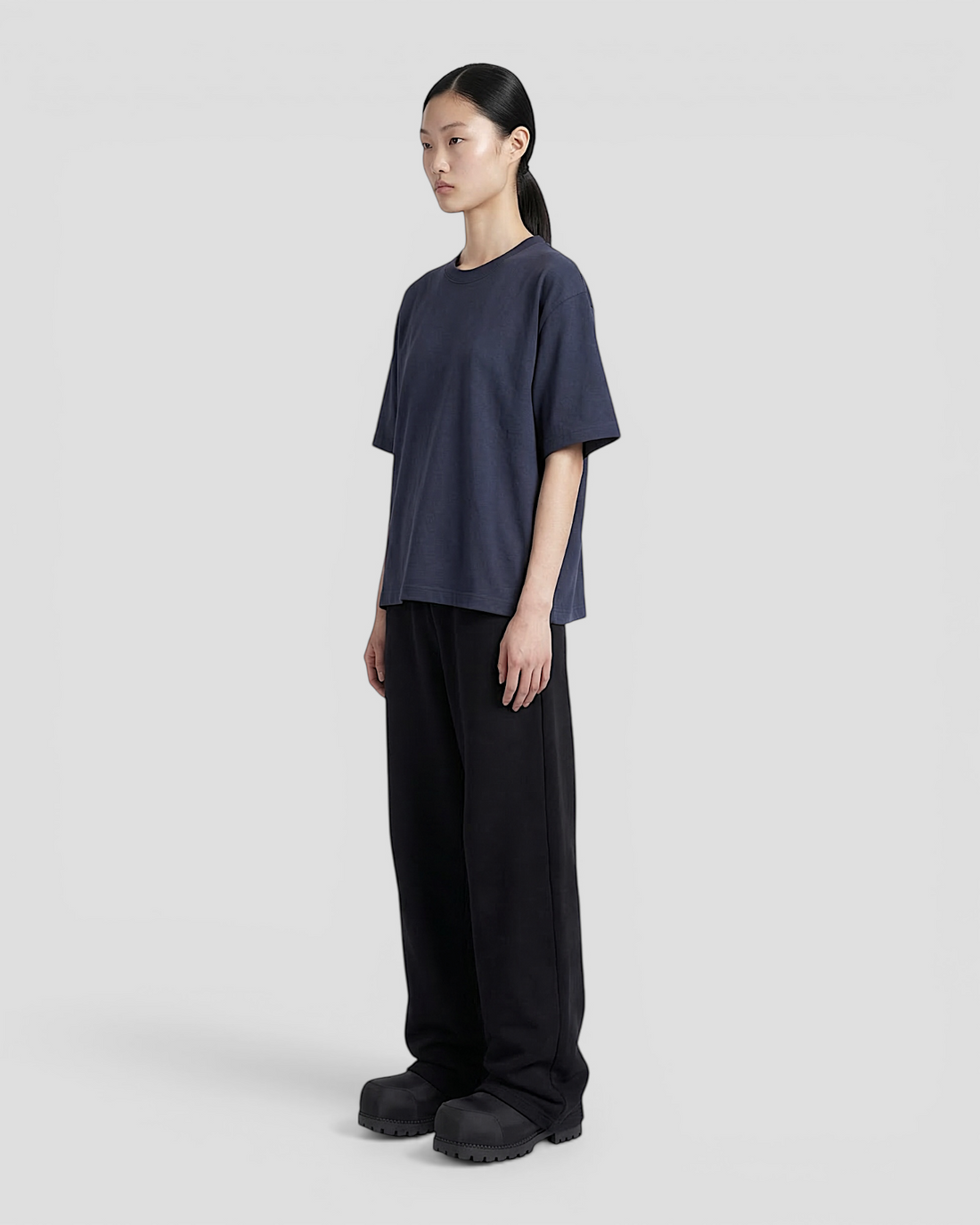 Norte Oversized Blank Navy Tee V2