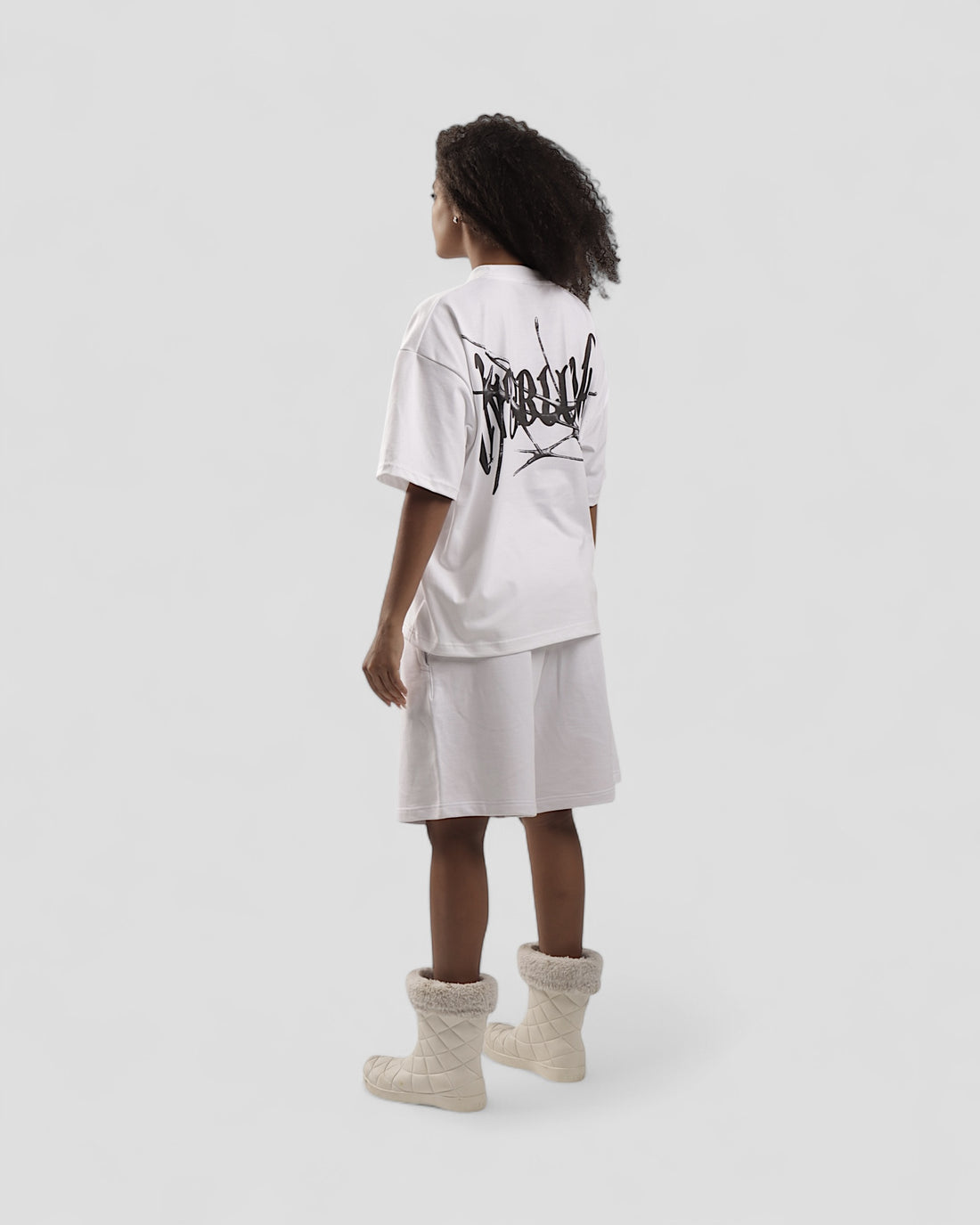 INTERLUDE WHITE BOXY TEE
