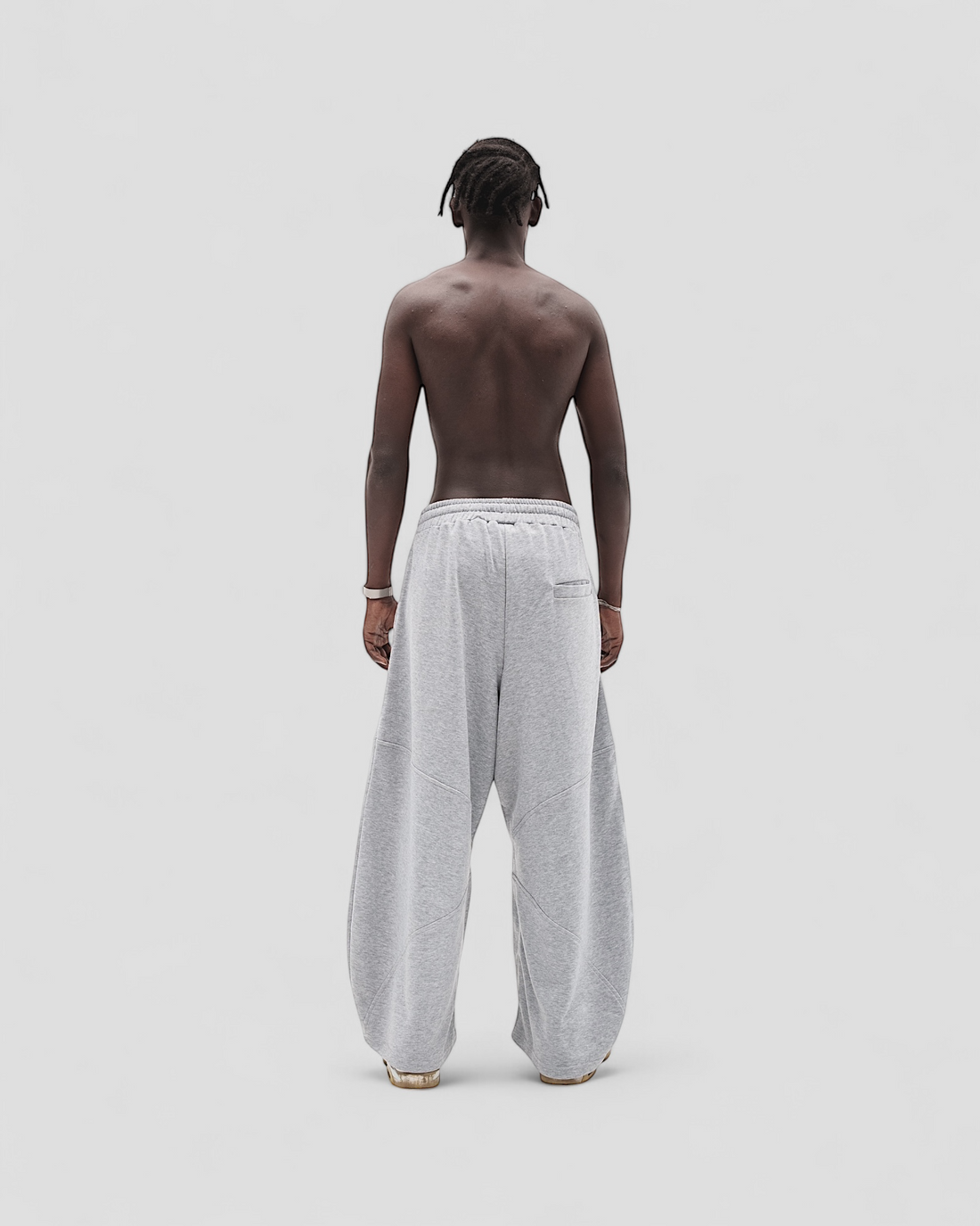 DEMENTE LIGHT GREY SWEATPANTS (PREORDER)