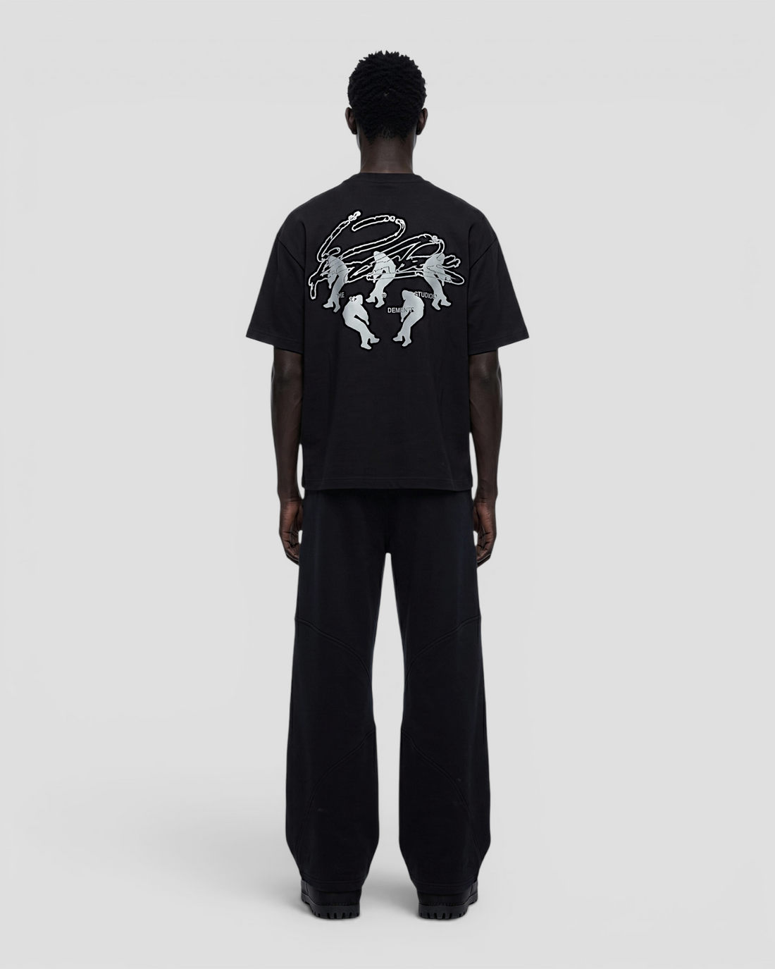 FLOTANTE BLACK OVERSIZED TEE