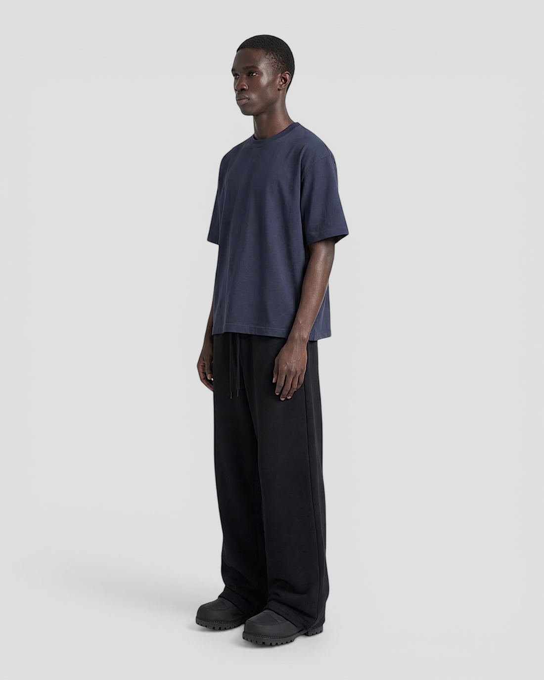 Norte Oversized Blank Navy Tee V2