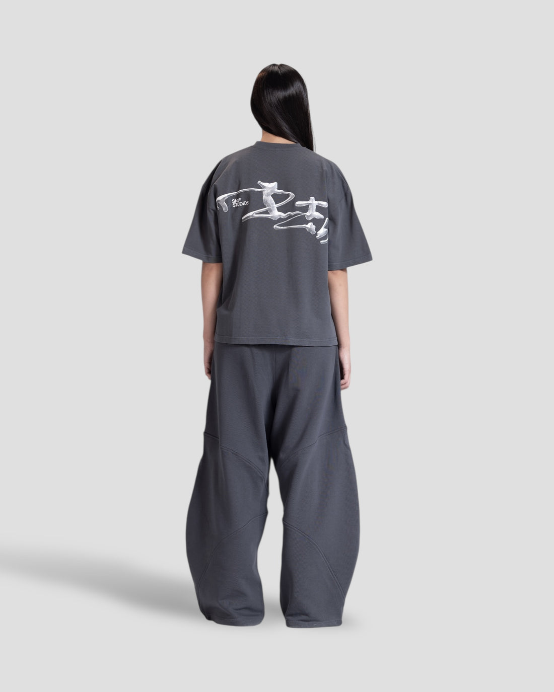 DEMENTE GREY STONE BOXY TEE