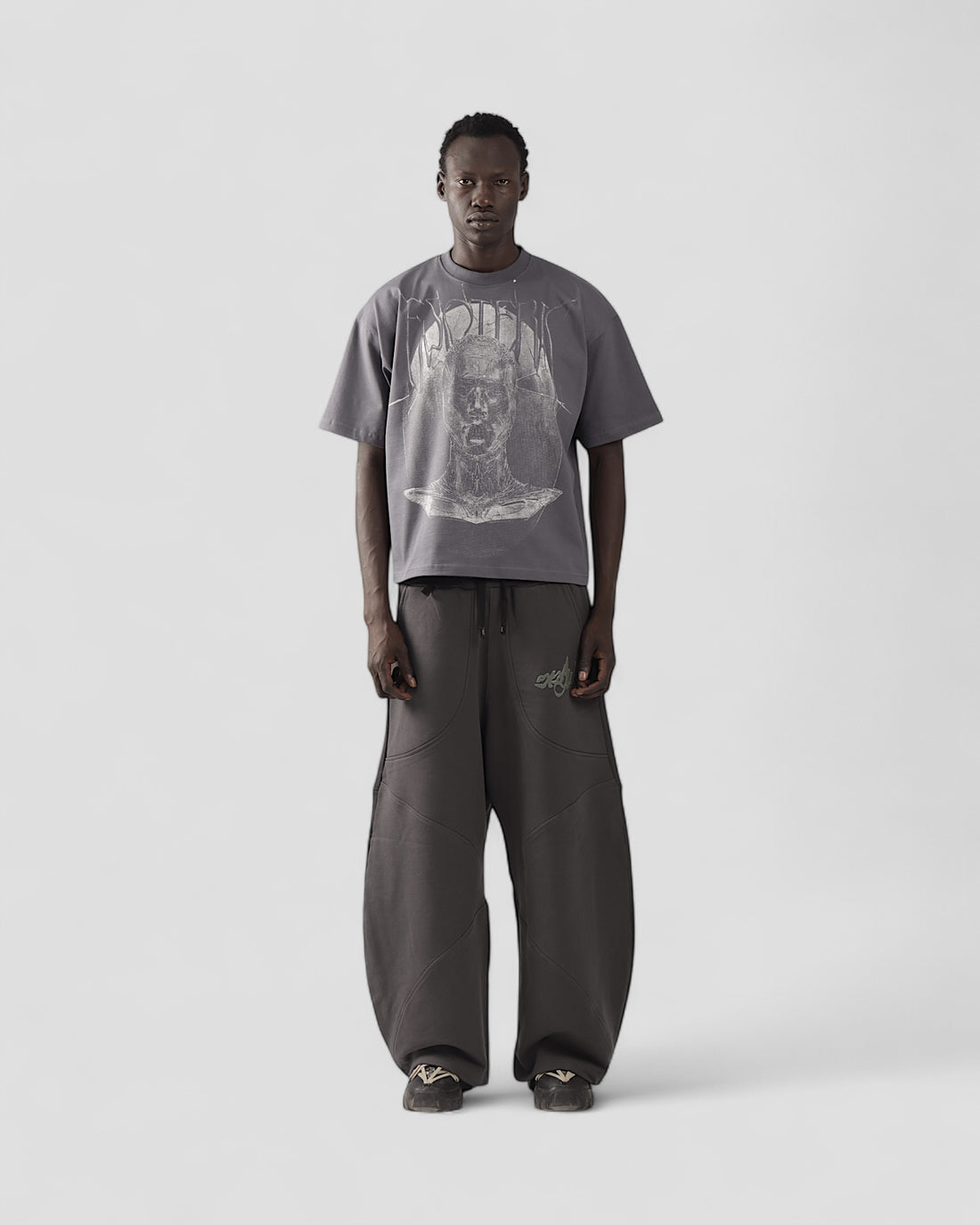 ESOTERIC GREY BOXY TEE