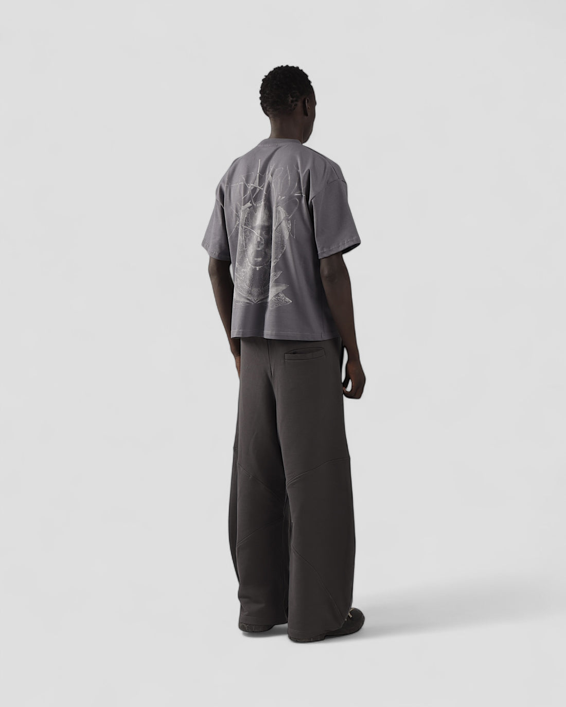 VISCERAL GREY BOXY TEE