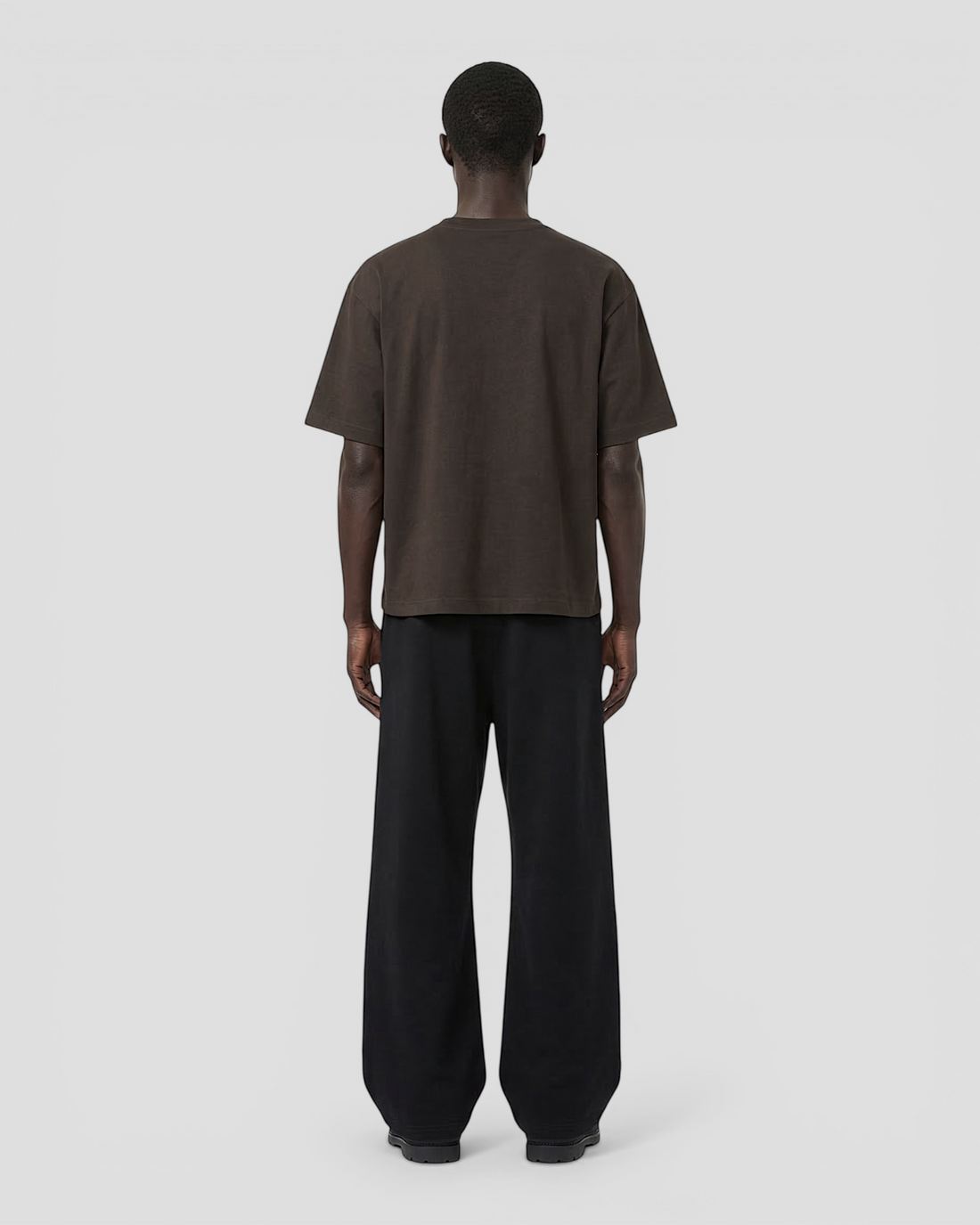 Norte Oversized Blank Dark Brown Tee V2