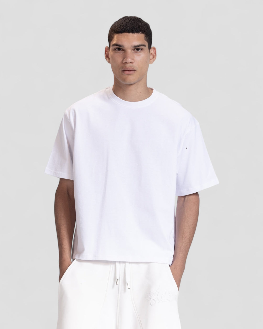 The Perfect Blank White Boxy Tshirt V1