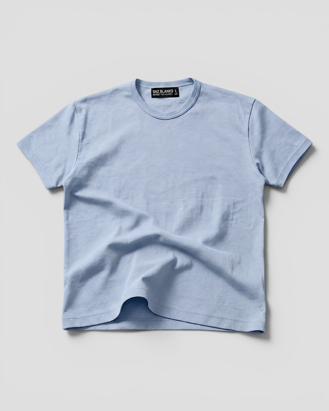Luis Regular Blank Ice Blue Tee V2