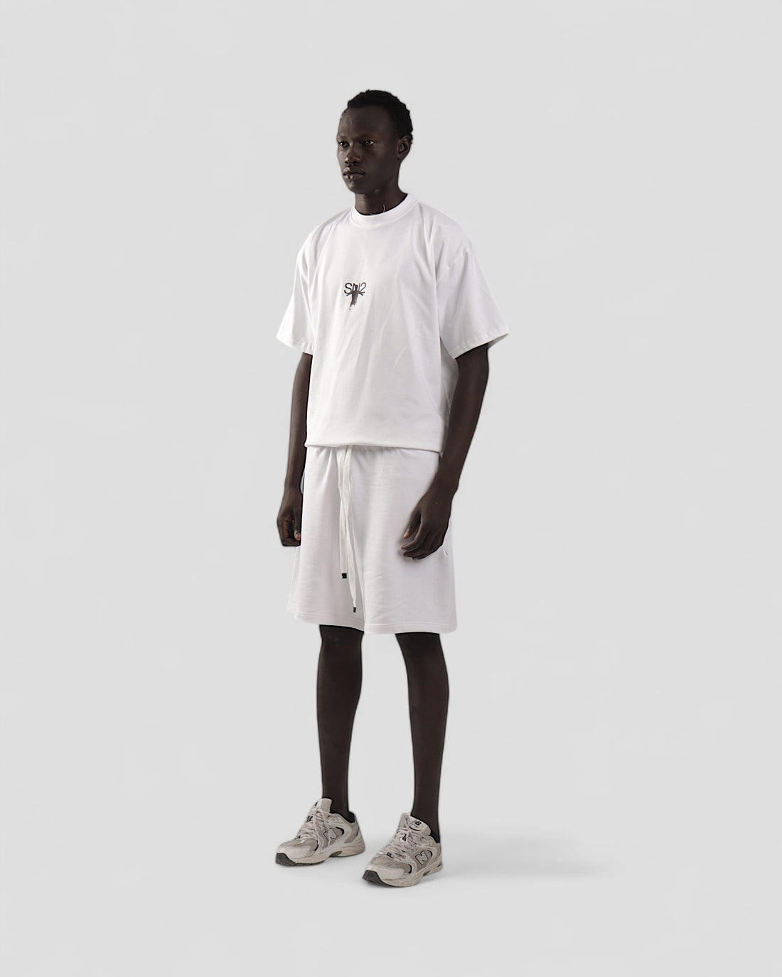 INTERLUDE WHITE BOXY TEE