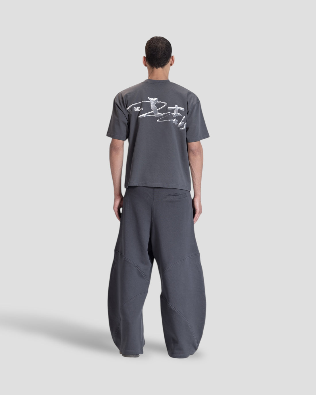 DEMENTE GREY STONE BOXY TEE