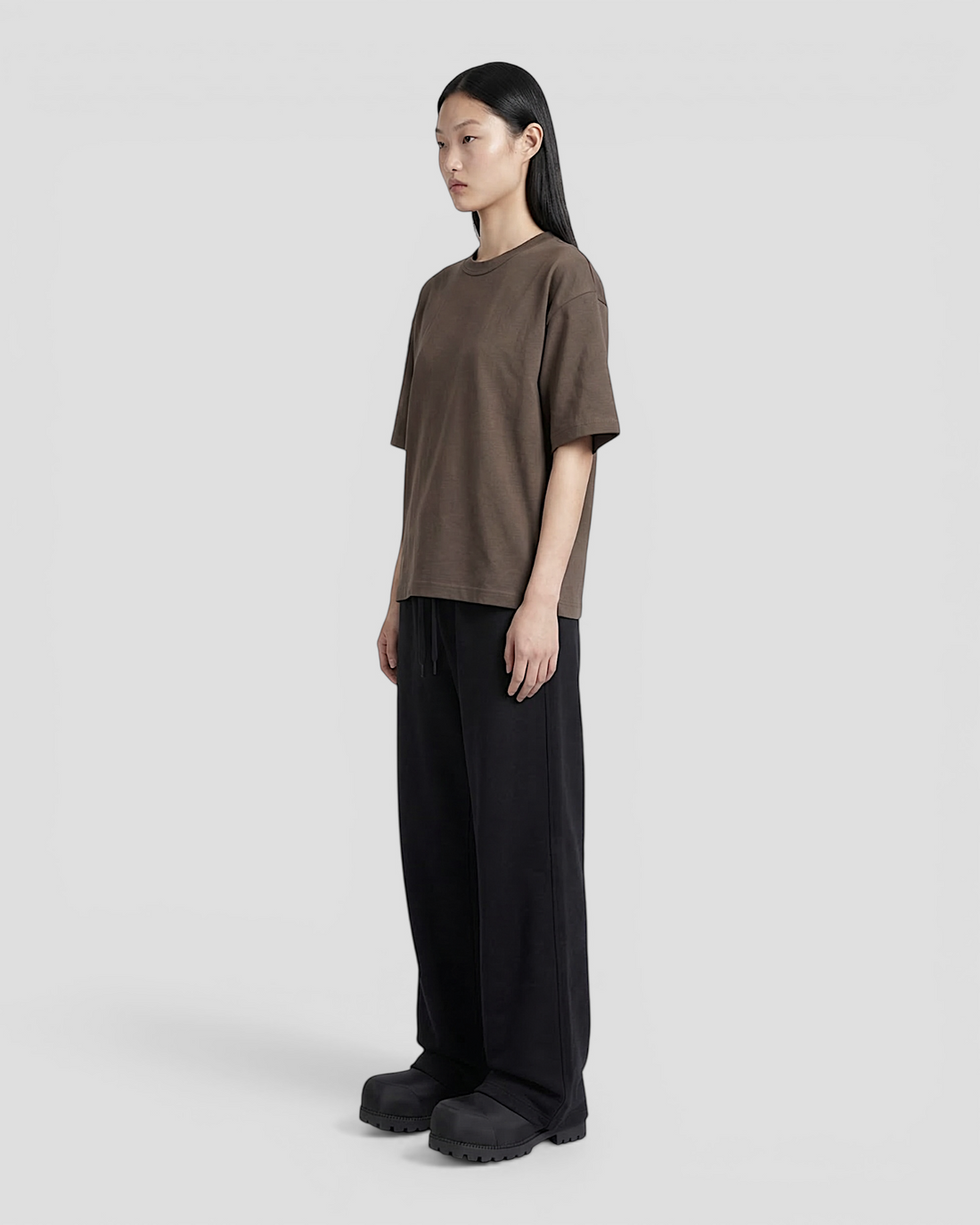 Norte Oversized Blank light Brown Tee V2
