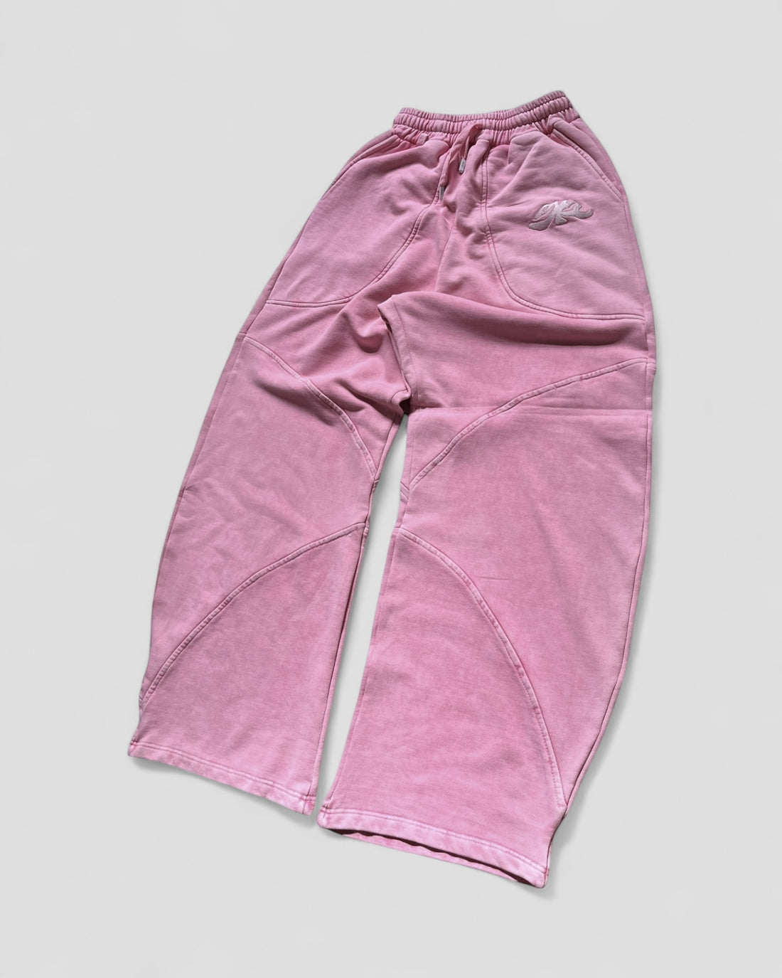 DEMENTE PINK WASHED SWEATPANTS