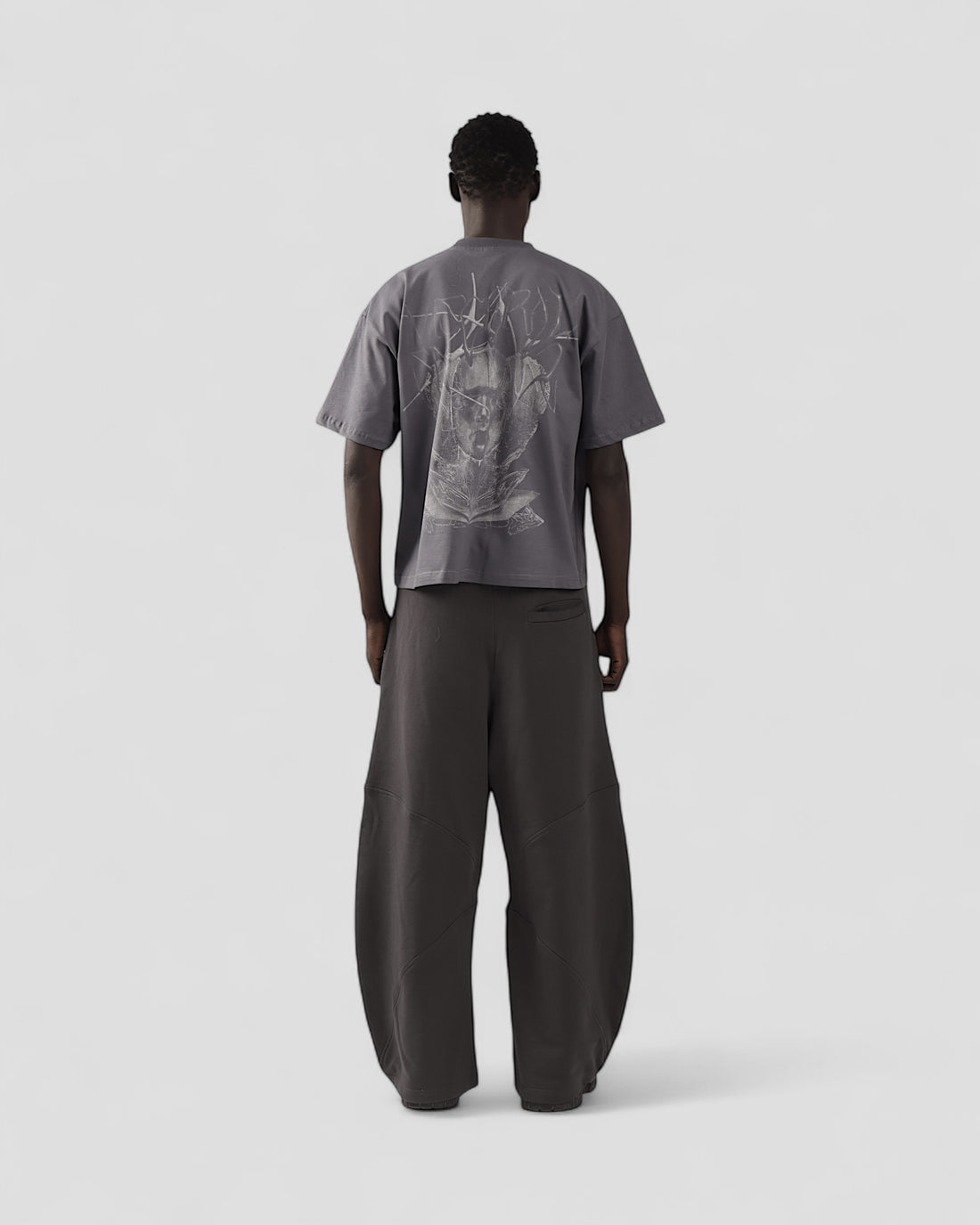 VISCERAL GREY BOXY TEE