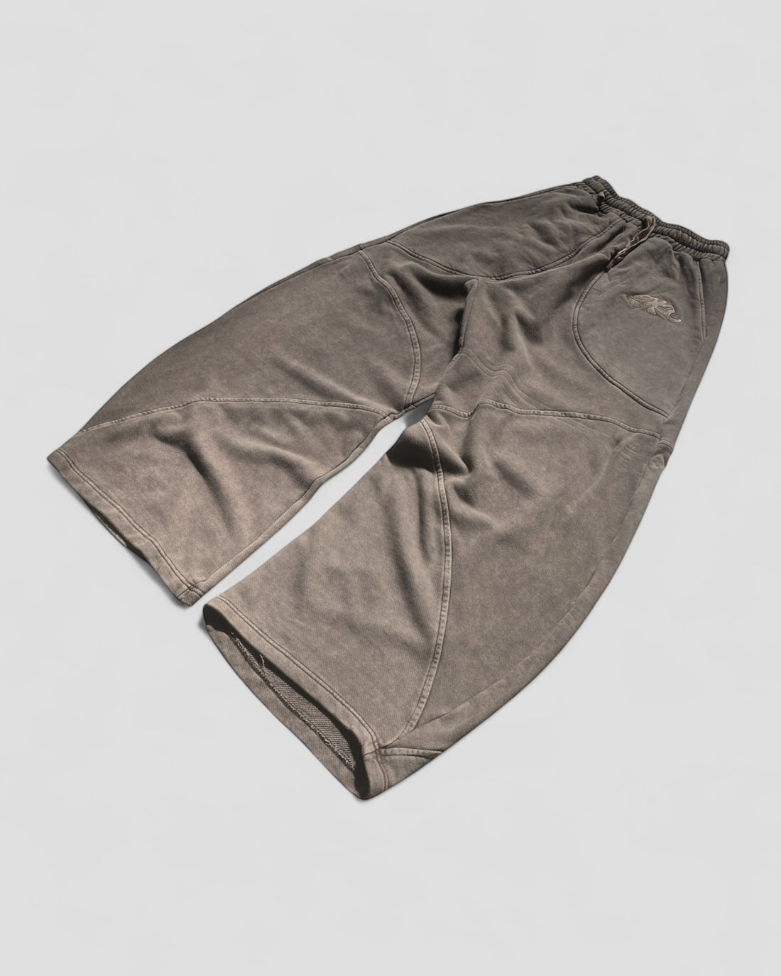 DEMENTE BROWN STONE WASHED SWEATPANTS