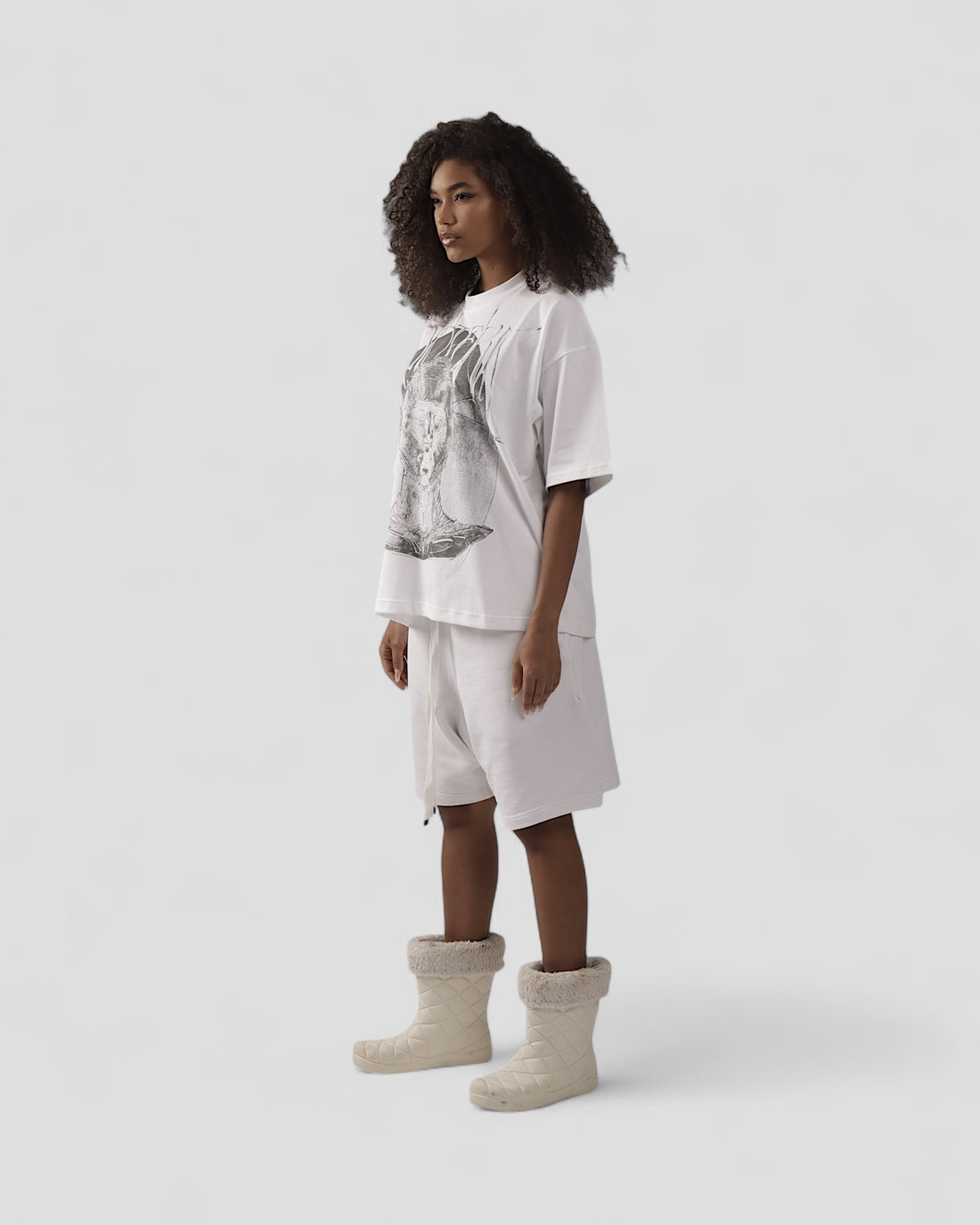 ESOTERIC WHITE BOXY TEE