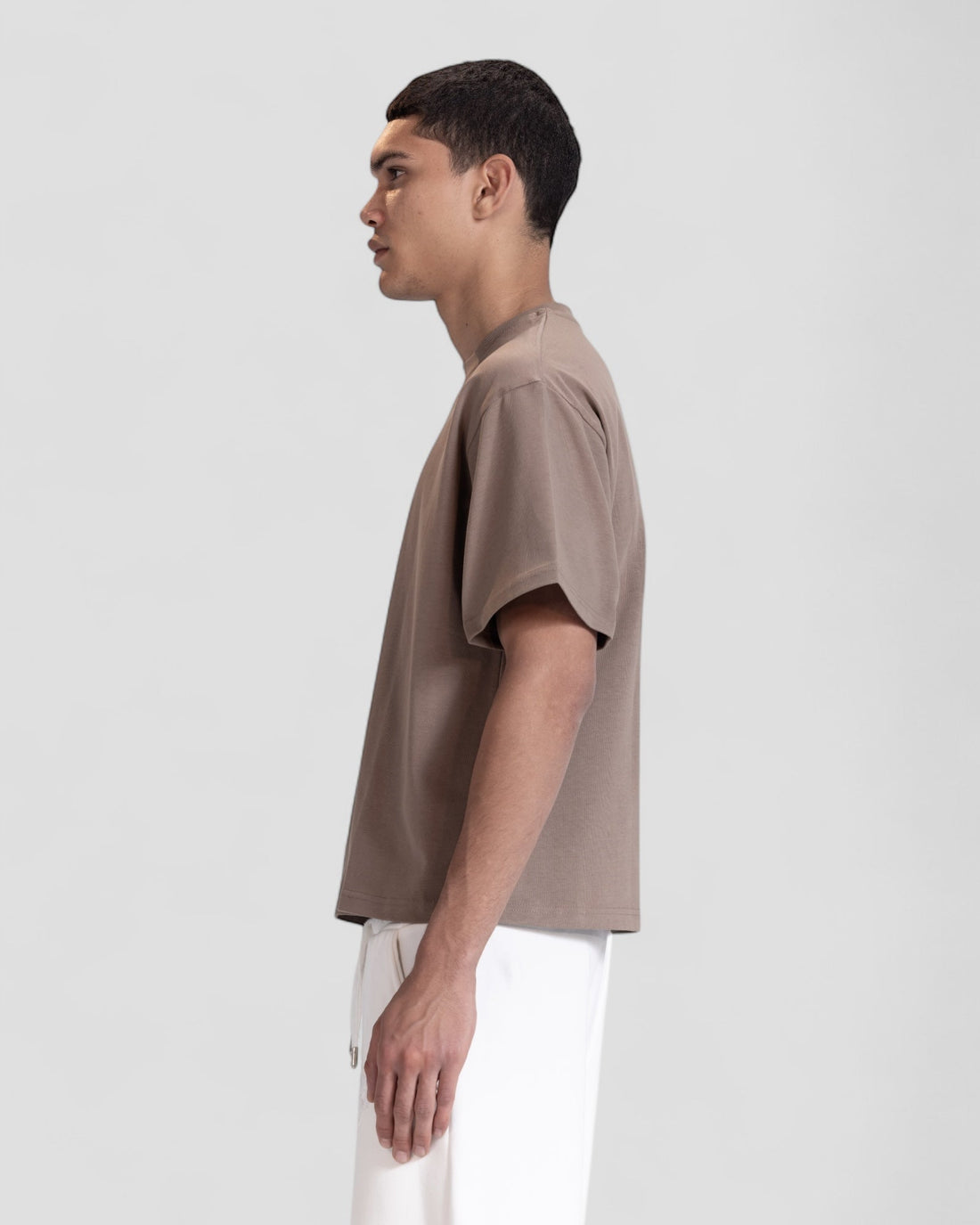 The Perfect Blank Brown Boxy Tshirt V1