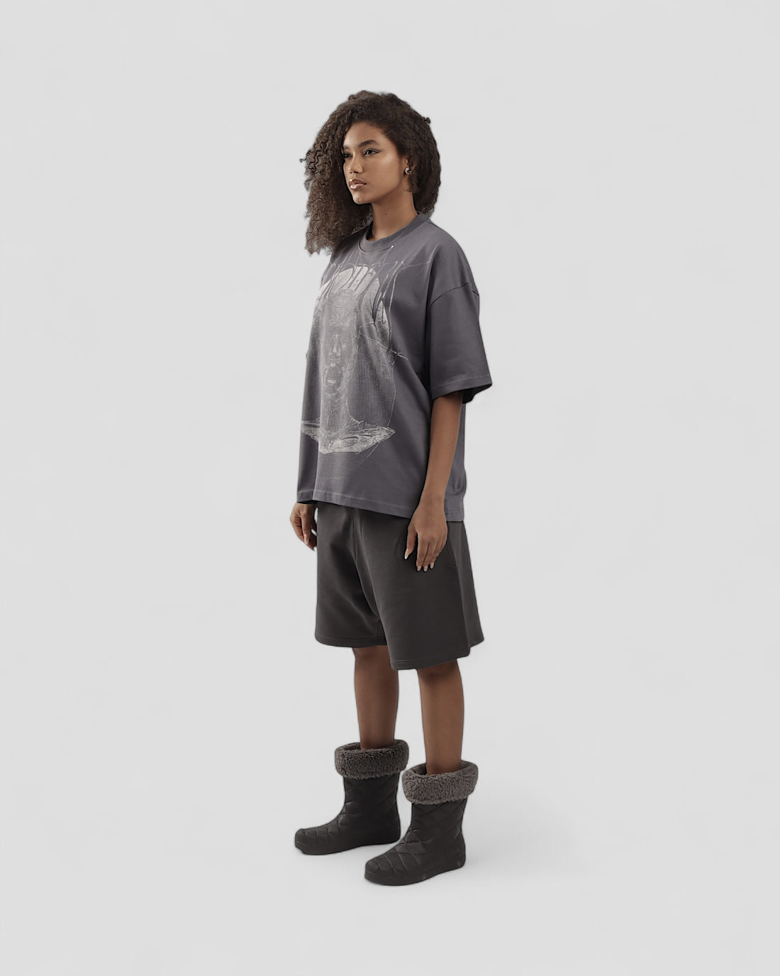 ESOTERIC GREY BOXY TEE
