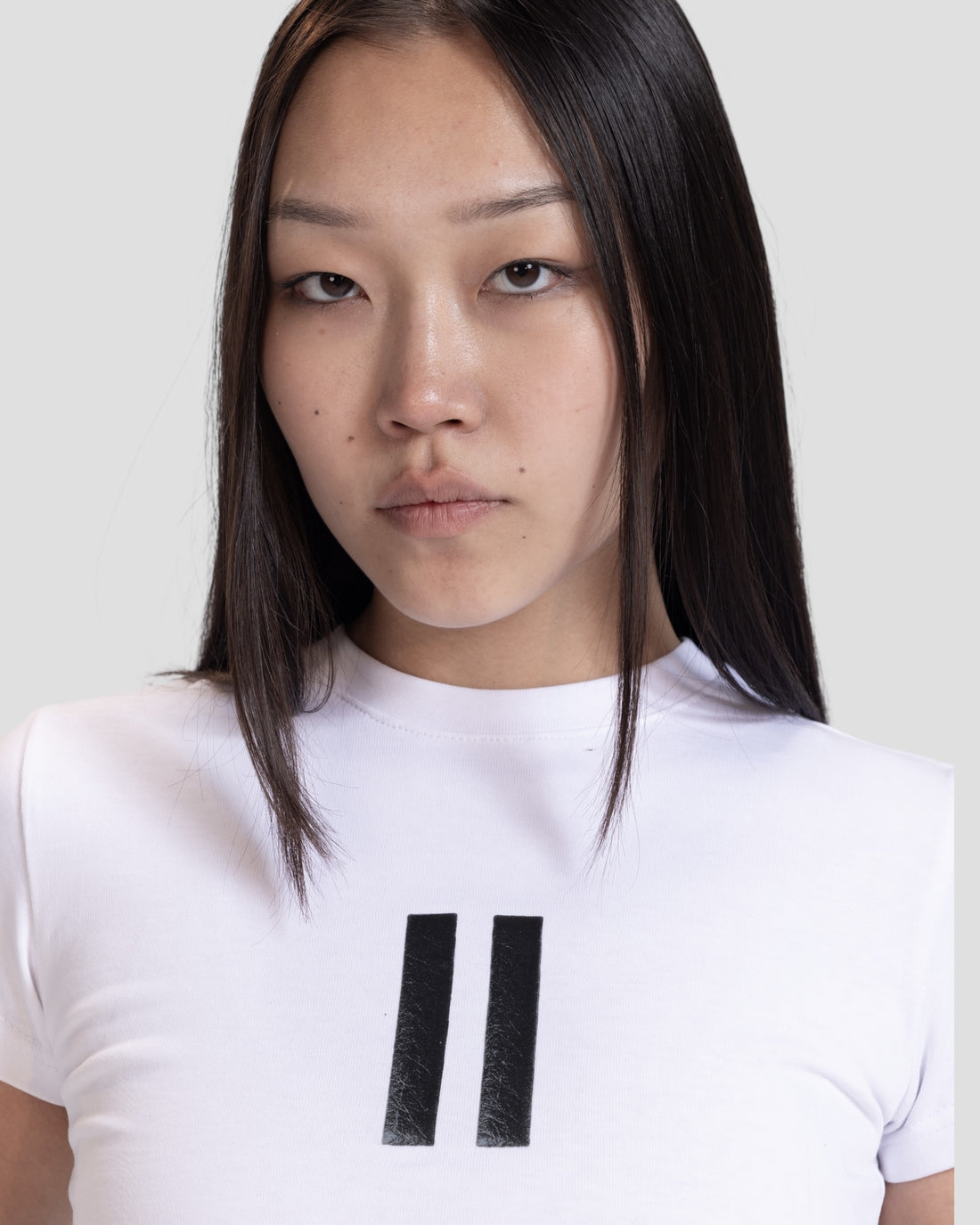 DEMENTE WHITE REVERSED 2 BABY TEE