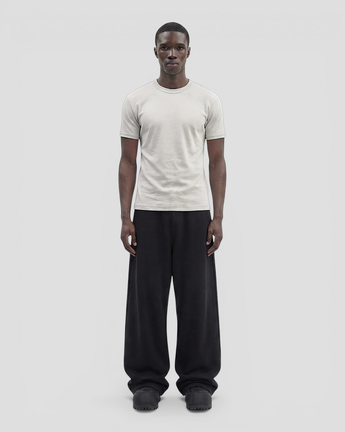 Luis Regular Blank Light Grey Tee V2