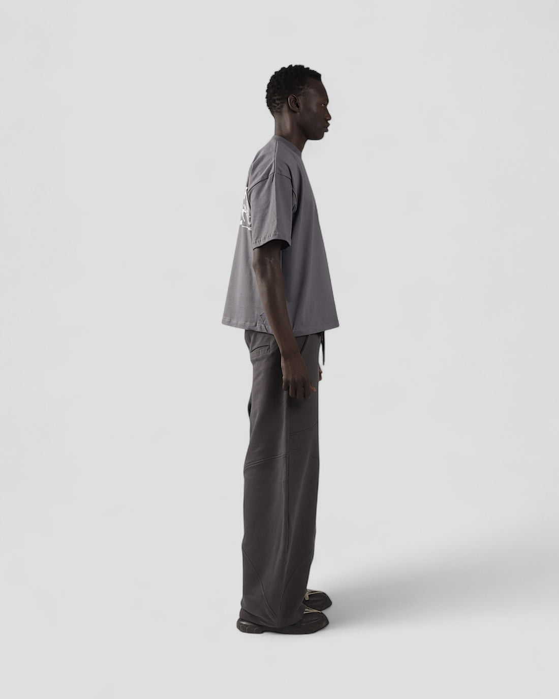 INTERLUDE GREY BOXY TEE