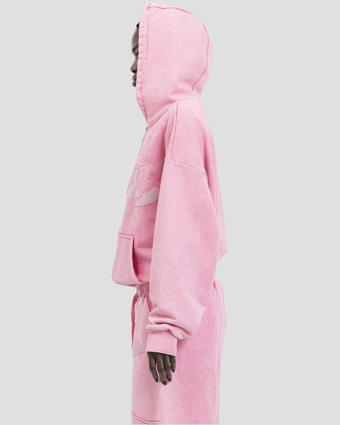 DEMENTE WASHED PINK ZIPUP JACKET (10156822921491)