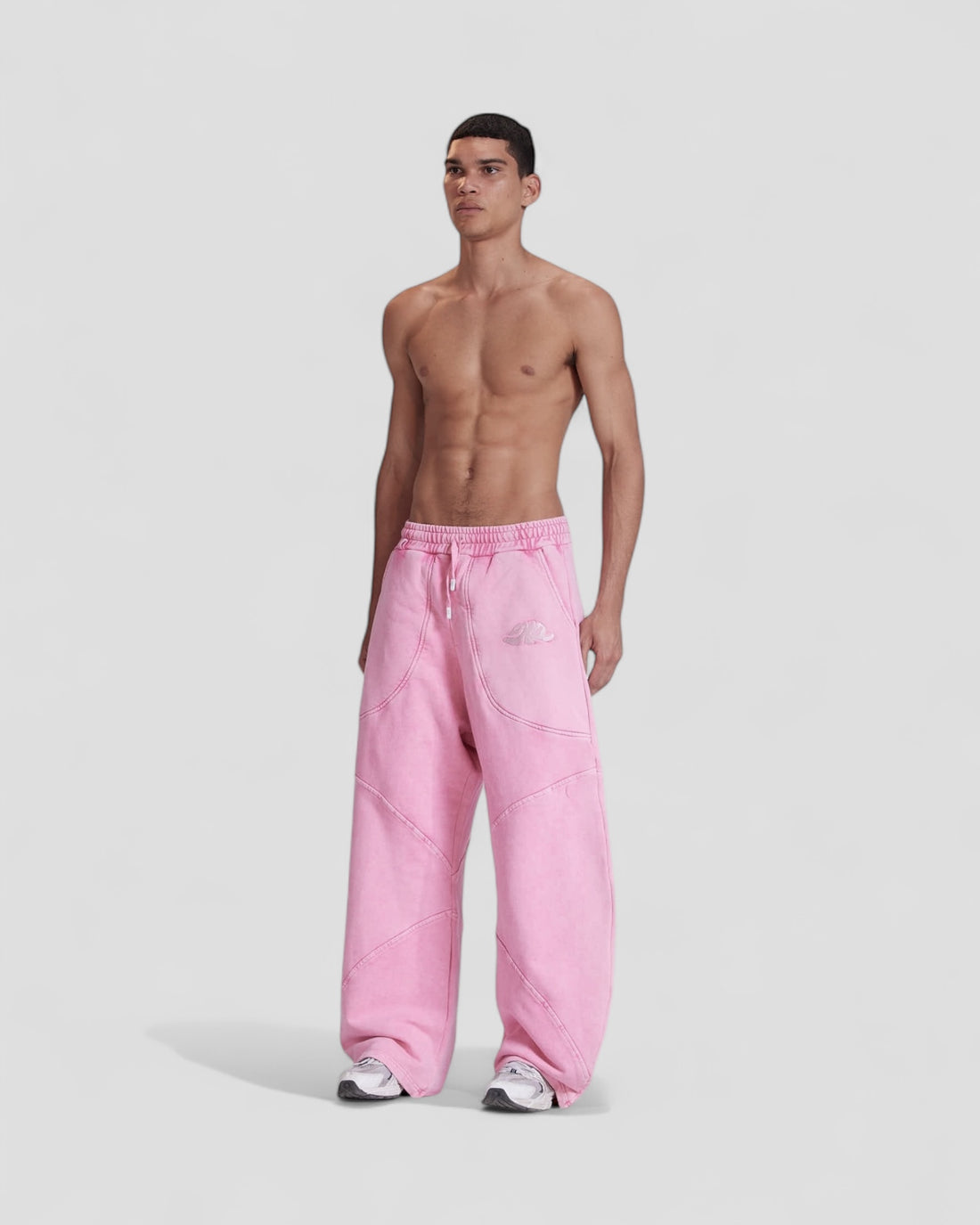 DEMENTE PINK WASHED SWEATPANTS