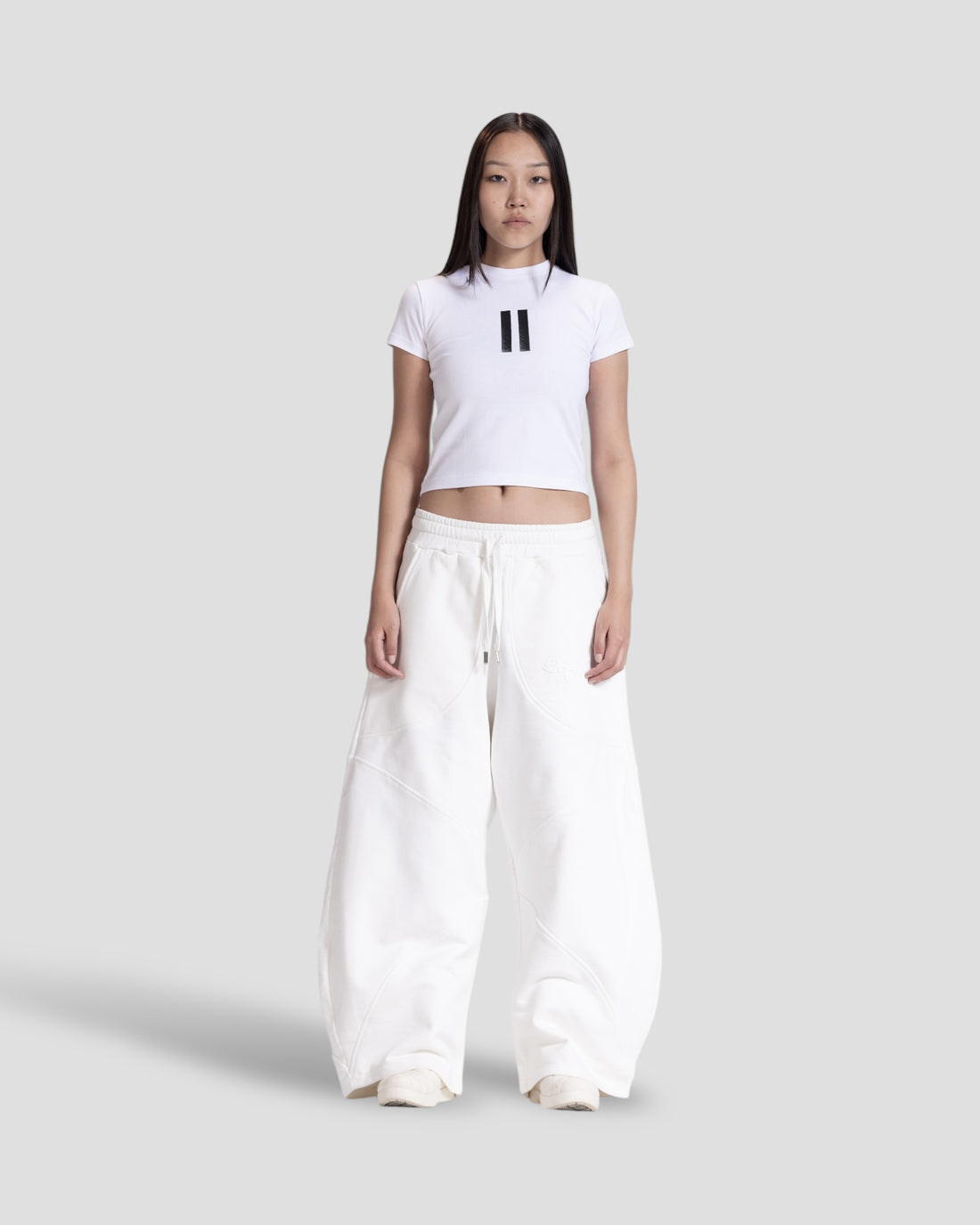 DEMENTE WHITE REVERSED 2 BABY TEE