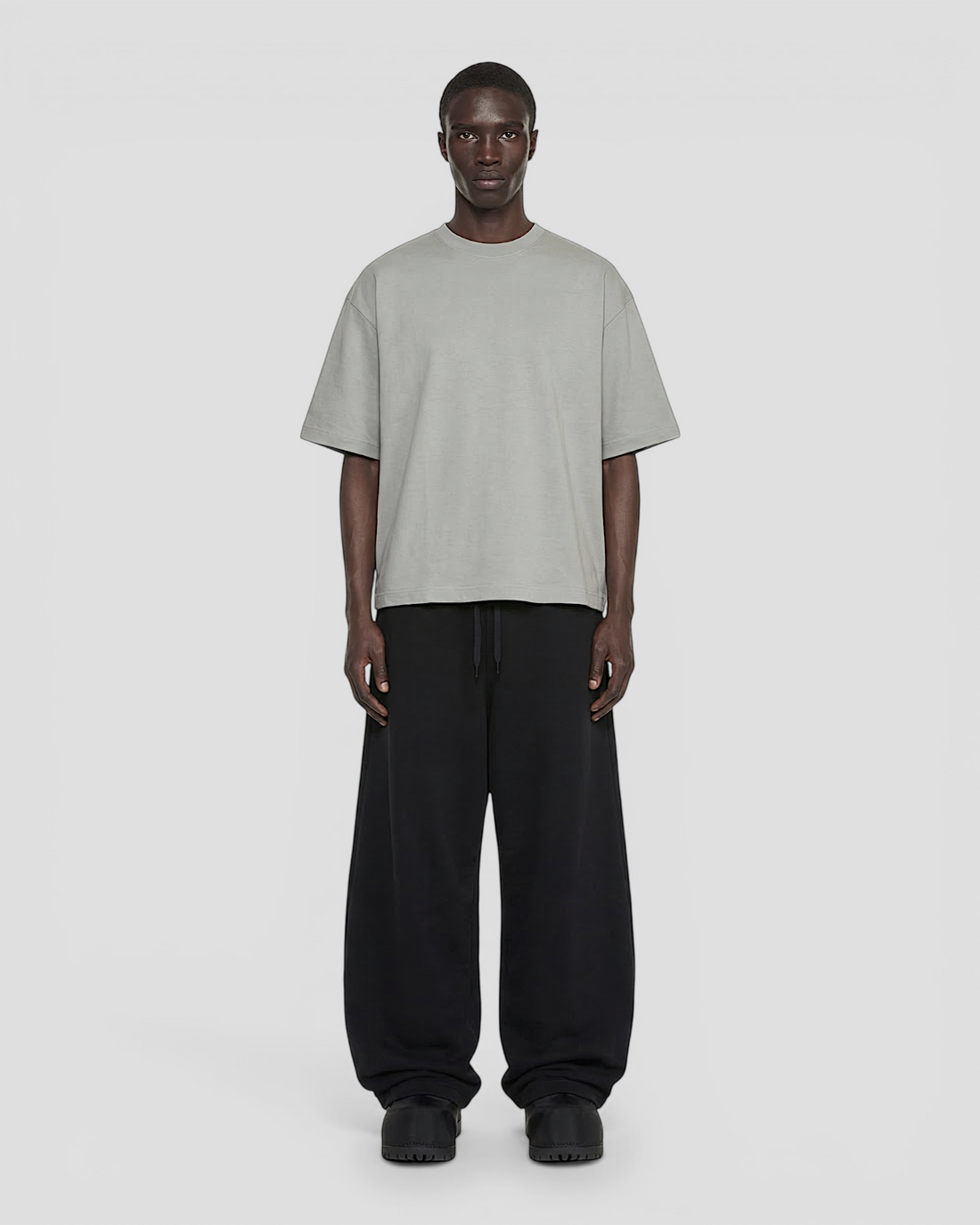 Norte Oversized Blank Light Grey Tee V2