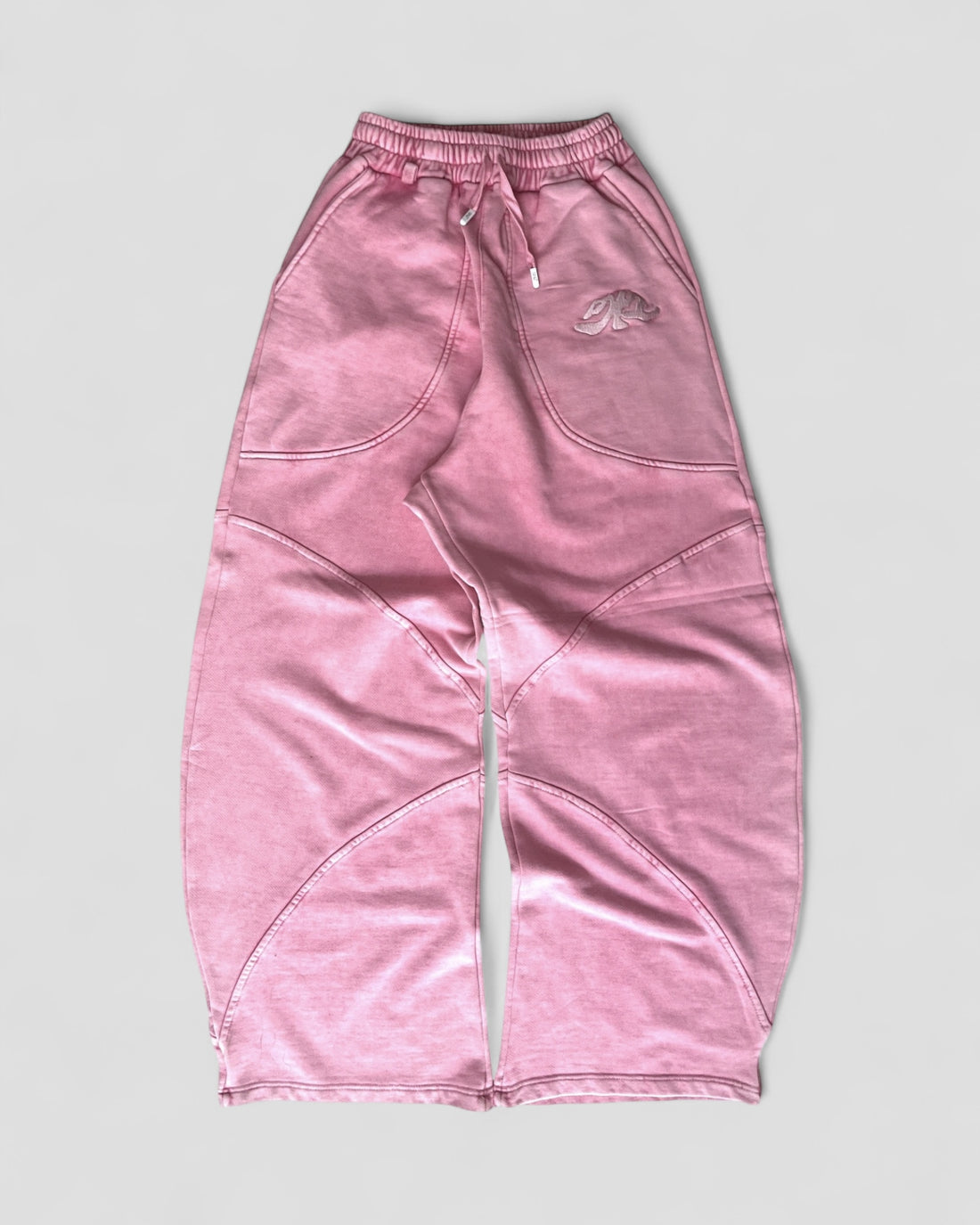 DEMENTE PINK WASHED SWEATPANTS