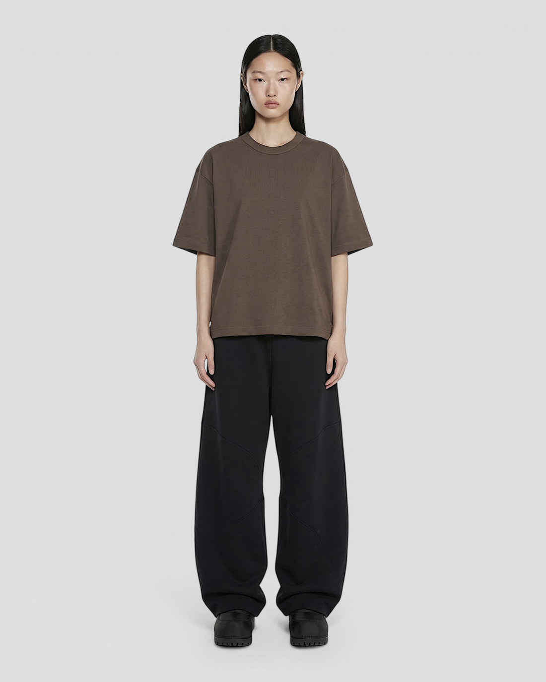 Norte Oversized Blank light Brown Tee V2