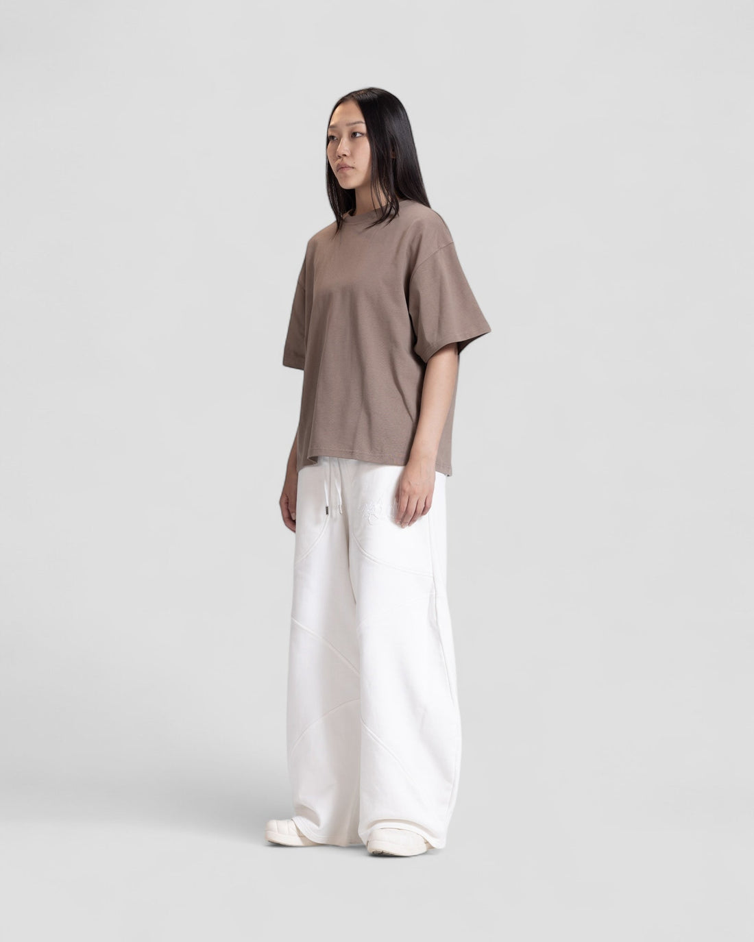 The Perfect Blank Brown Boxy Tshirt V1