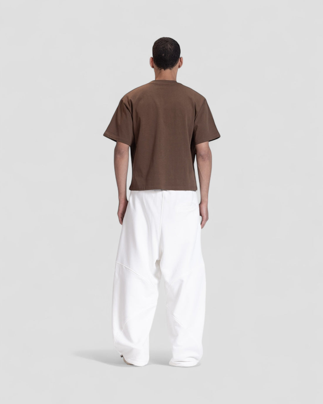 The Perfect Blank Dark Brown Boxy Tshirt V1